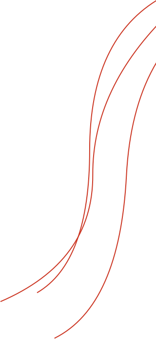 linhas curvas vermelhas